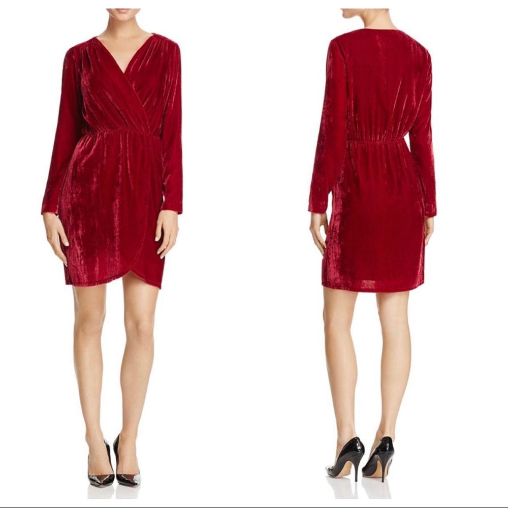 Beltaine Valentina Velvet Surplice Dress